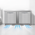 Thumbnail image #3 for Continental Refrigerator SWF60N-FB 60 Inch Two-Section Worktop Freezer