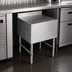 Thumbnail image #3 for John Boos Freestanding Stainless Steel Underbar Drainboard, 18 x 21 Inches, Top Drain, Removable Insert, 3-Inch Backsplash