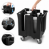Thumbnail image #3 for Vollrath Traex Adjustable Dish Caddy, 4-Stack, Black, for 9-5/8 in. to 10-1/4 in. Round Plates/Bowls