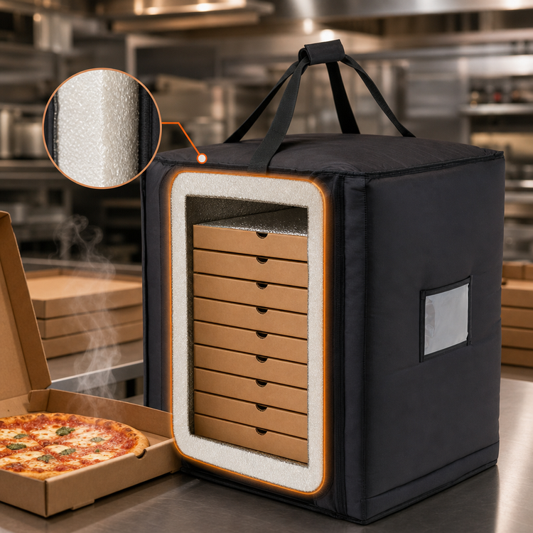 Product image #4 for Cambro GoBag Standard Pizza Delivery Bag for (10) 18-Inch Pizza Boxes, 19 x 19 x 23 Inches, Black