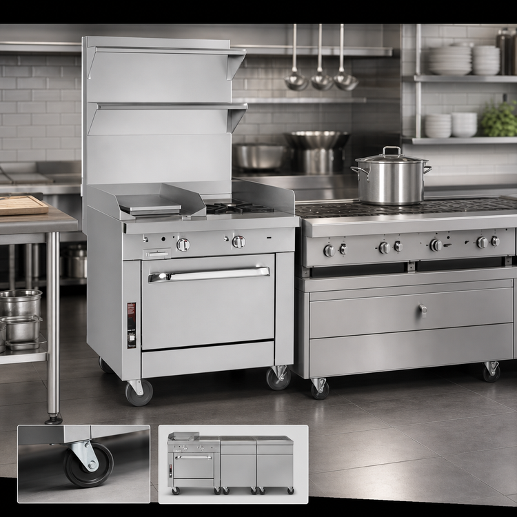 Product image #3 for Southbend Platinum 32-Inch Modular Heavy Duty Gas Range with 2 Open Burners and 16-Inch Griddle