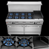 Thumbnail image #3 for Southbend Ultimate 60-Inch Gas Restaurant Range with 6 Open Burners, 24-Inch Charbroiler, and 2 Cabinets