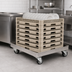 Thumbnail image #3 for Omcan Dish Rack Cart, 661 lb. Capacity, 304 Stainless Steel, 4 Swivel Casters
