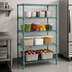 Thumbnail image #3 for EagleGard 4-Tier Starter Wire Shelving Unit, 42 x 21 x 63 Inches, Hybrid Epoxy Finish