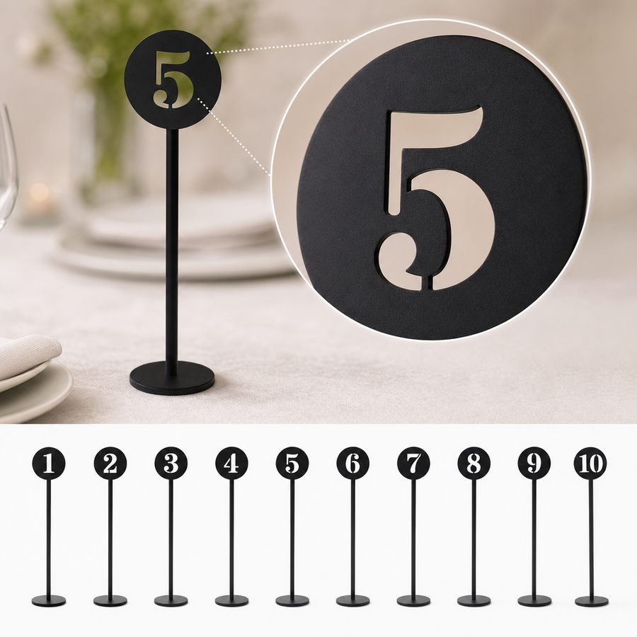 Laser-Cut Number Design