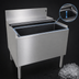Thumbnail image #3 for Glastender Extra Deep Underbar Ice Bin with Sliding Stainless Steel Cover, 30 x 19 Inches, 116 lb Capacity