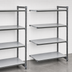 Thumbnail image #3 for Cambro Camshelving Basics Plus 4-Tier Solid Polymer Add-On Shelving Unit, 18 x 54 x 64 Inches