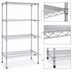 Thumbnail image #3 for Eagle Group 4-Tier Starter Wire Shelving Unit with Stainless Steel Finish, 30 x 18 x 74 Inches