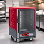 Thumbnail image #3 for Metro C5 Insulation Armour C535-HFC-L Half-Height Mobile Heated Holding Cabinet, Clear Door, 17 Full-Size 18 x 26-Inch Pan Capacity