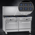 Thumbnail image #3 for Southbend Ultimate 60-Inch Gas Restaurant Range with 10 Open Burners and 2 Convection Ovens