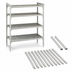 Thumbnail image #4 for Cambro Camshelving Premium 48-Inch x 18-Inch x 84-Inch 5-Tier Vented Stationary Starter Polymer Shelving Unit