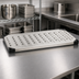 Thumbnail image #3 for Metro Super Erecta 60 x 14 Inch Type 304 Stainless Steel Louvered/Embossed Shelf with Raised Ship's Edge