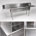 Thumbnail image #3 for Straight Left-to-Right Soiled Dish Table with 3-Compartment Sink, 30-3/8