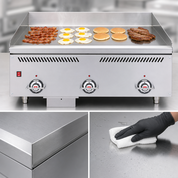 Product image #4 for Vulcan Heavy Duty 60-Inch Countertop Gas Griddle with Chrome Plate and 2 Drawers