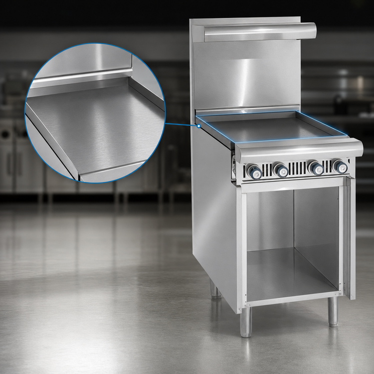 Product image #3 for Imperial Spec Series 18-Inch Gas Hot Top Add-A-Unit Range with Open Cabinet Base