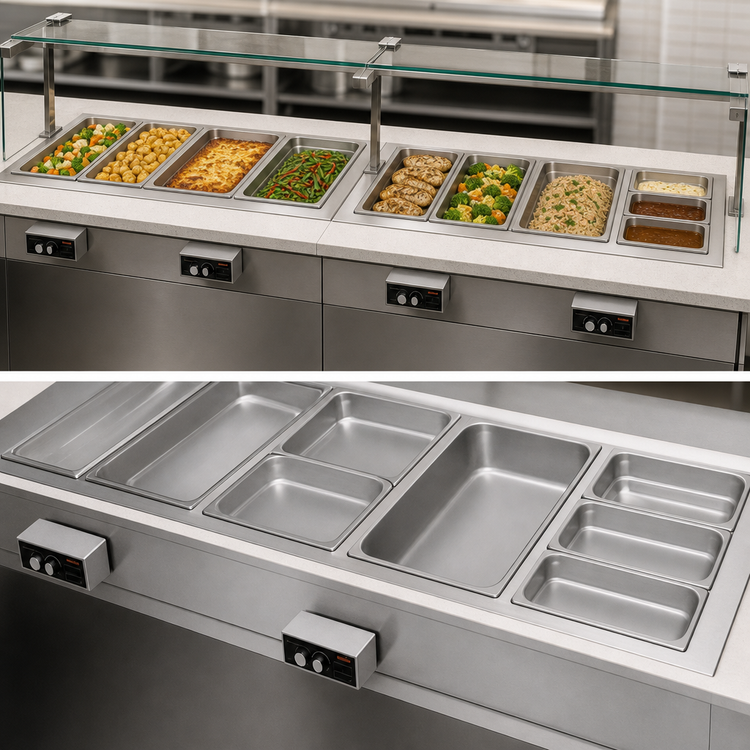 Product image #3 for Hatco HWBI-5 Drop-In Insulated Heated Well with 5 Full-Size Pan Capacity