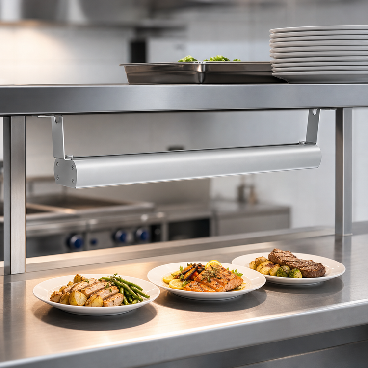 Product image #3 for Vollrath 42-Inch Low Profile Unlighted Strip Heat Lamp with Remote Infinite Switch