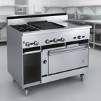 Thumbnail image #2 for Jade Range (Middleby) Bistro JBR-2-24G-36C 36-Inch Gas Restaurant Range with 2 Open Burners, 24-Inch Griddle, Convection Oven