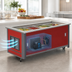 Thumbnail image #3 for Atlas Metal BLC-2-RM-BU 2-Pan Mobile Refrigerated Buffet Cold Food Serving Counter