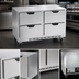 Thumbnail image #3 for Beverage-Air UCRD48AHC-4 2-Section 48-Inch Undercounter Refrigerator with 4 Drawers, Self-Contained Rear-Mounted