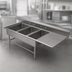 Thumbnail image #3 for John Boos Pro-Bowl 3-Compartment Bakery Sink with 20-Inch Right Drainboard