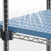 Thumbnail image #3 for QuadPlus 60 Inch x 21 Inch Louvered Polymer Shelf Mat with Microgard Antimicrobial Protection, Blue