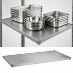 Thumbnail image #3 for Eagle Group SS2154G 54"W x 21"D Solid Galvanized Steel Shelf with Marine Edge, 18-Gauge, 400 lb Capacity Case of 2