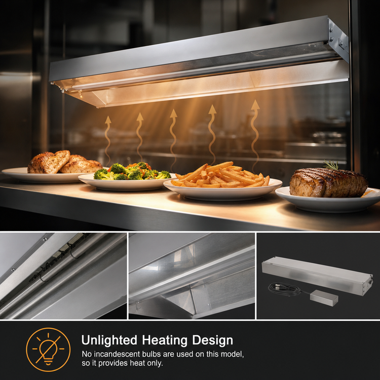 Product image #3 for RedHots 96-Inch High-Watt Unlighted Rod-Type Strip Heat Lamp with Remote, 208V