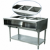 Thumbnail image #3 for Advance Tabco Triumph Supreme 3-Well Propane Water Bath Hot Food Table with Poly Cutting Board and Undershelf