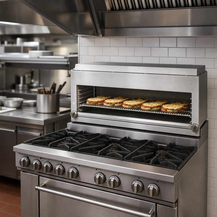 Product image #4 for Southbend Platinum Heavy Duty 36-Inch Gas Range-Mount Cheesemelter with Infrared Burners
