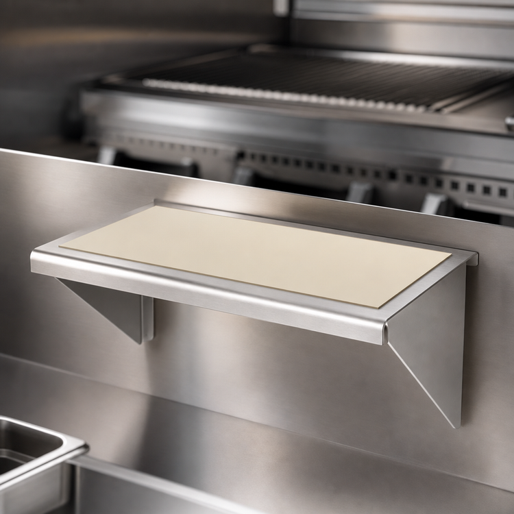 Product image #3 for Vulcan 48-Inch Stainless Steel Charbroiler Cutting Board with Sani-Tuff Rubber Insert