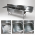 Thumbnail image #3 for John Boos Pro-Bowl 3-Compartment Floor Model Stainless Steel Sink with Dual Drainboards