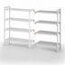 Thumbnail image #4 for Cambro Camshelving Premium 4-Shelf Vented Add-On Shelving Unit, 18 x 30 x 84 Inches, Speckled Gray