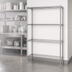 Thumbnail image #3 for Quantum 48 in. W x 12 in. D x 74 in. H Stationary Wire Shelving Starter Kit, Chrome Plated, 600-800 lb. Capacity
