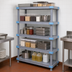 Thumbnail image #3 for Quantum Millenia 5-Shelf Polymer Shelving Unit with Dunnage Stand, 72