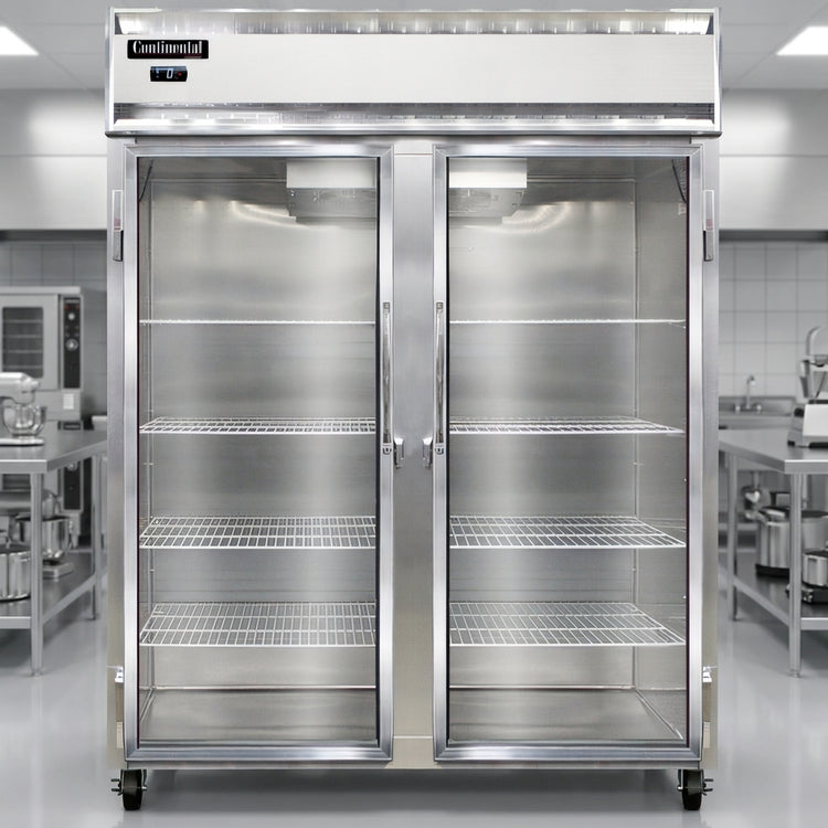 Product image #2 for Continental Refrigerator 2FENSAGD 57" Extra-Wide Two-Section Reach-In Glass Door Freezer