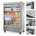 Thumbnail image #3 for True 2-Section Reach-In Refrigerator with 4 Framed Glass Half Doors, Bottom-Mounted R290