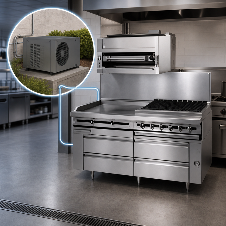Product image #3 for Titan Fire & Ice 96 Inch Remote Refrigerated Base with 6 Drawers