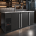 Thumbnail image #3 for Micro Matic Pro-Line E-Series 80-Inch Three-Section Refrigerated Back Bar Cabinet with Solid Locking Doors