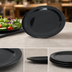 Thumbnail image #4 for Dallas Ware® 7-1/5-Inch Black Round Melamine Salad Plate with Narrow Rim