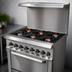Thumbnail image #3 for IKON Cooking 36-Inch Natural Gas Commercial Range with 6 Burners, Standard Oven, and Back Riser Shelf