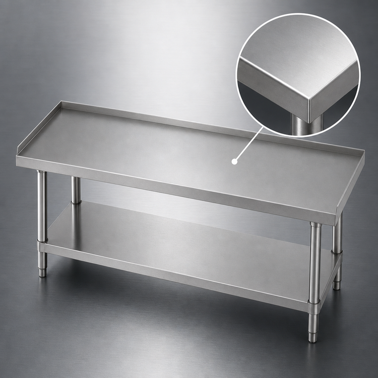 Product image #3 for Advance Tabco Special Value Series Stainless Steel Equipment Stand with Adjustable Undershelf, 15 x 30 Inches