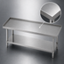 Thumbnail image #3 for Advance Tabco Special Value Series Stainless Steel Equipment Stand with Adjustable Undershelf, 15 x 30 Inches