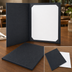 Thumbnail image #3 for Winco Single Letter-Size Leather-Like Menu Cover, Gray