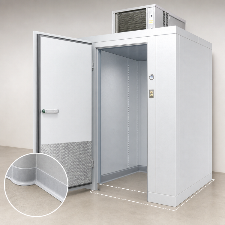 Product image #3 for 6' x 12' Indoor Floorless Walk-In Cooler with Self-Contained Top-Mount Refrigeration