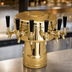 Thumbnail image #3 for Glastender 5-Faucet Mushroom Draft Dispensing Tower, Polished Brass, Air Cooled, Countertop Mount
