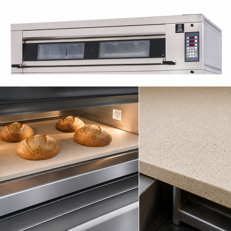 Product image #3 for Artisan Stone Hearth Single Deck Electric Deck Oven, Side Load, 4-Pan Capacity