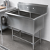 Thumbnail image #3 for John Boos Pro-Bowl 2-Compartment Stainless Steel Sink with Legs and 10