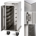 Thumbnail image #3 for Cambro ProServe Stainless Steel 1-Section Meal Delivery Cart for 6 15 x 20 Trays