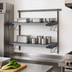 Thumbnail image #3 for Metro SmartWall Life 2-Shelf Wall-Mounted Starter Shelving Kit with 304 Stainless Steel Components
